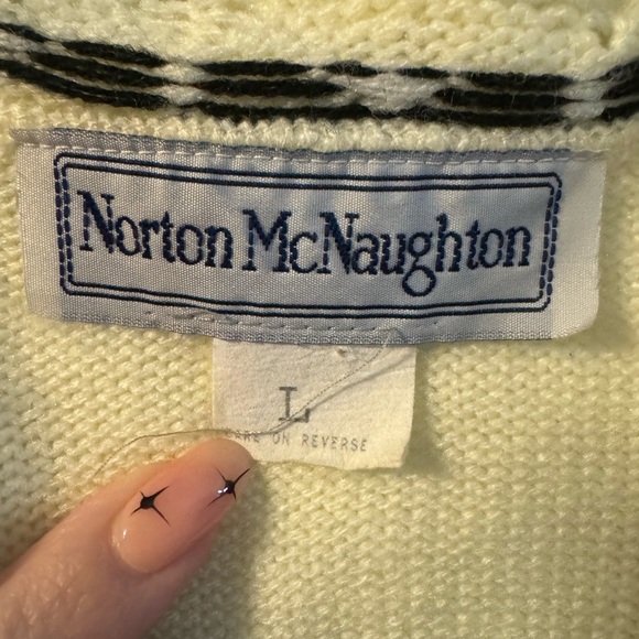 VTG Norton McNaughton Floral Embroidered Sweater Vest 80s Grannycore Teachercore - Picture 2 of 10